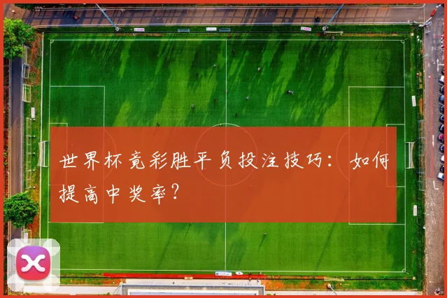 世界杯竟彩胜平负投注技巧：如何提高中奖率？